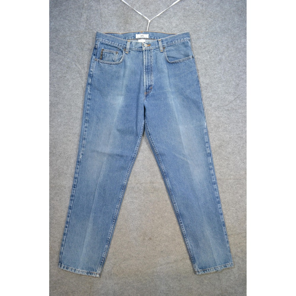 VTG Armani Exchange Kent Jeans Mens 36x32 Blue Medium Wash Straight Denim USA